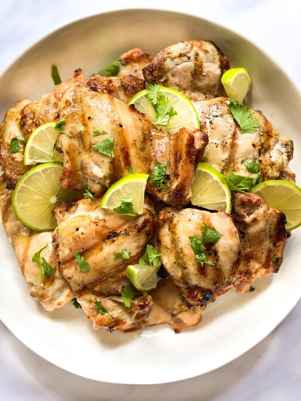 Honey Lime Grilled Chicken Thighs - The Family Food Kitchen