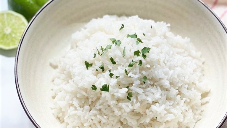 Coconut Rice with Lime (Stovetop or Rice Cooker)