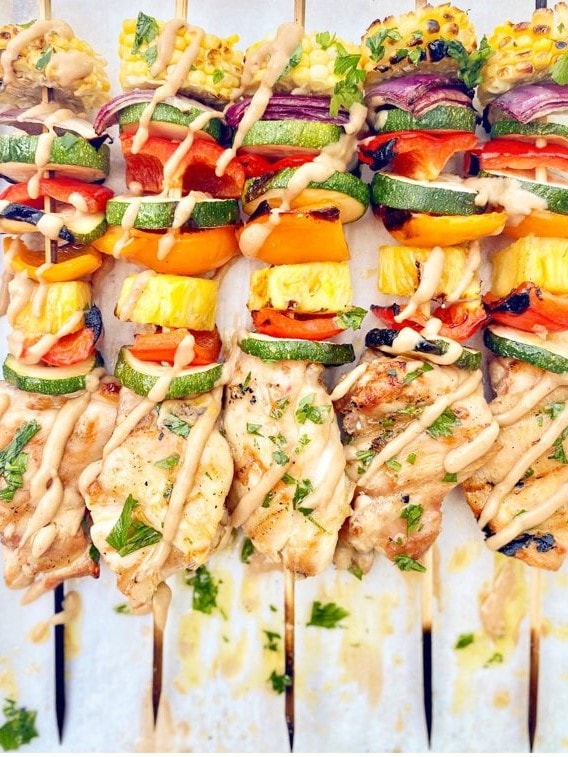 Grilled Chicken Skewers with Veggies - Fresh Off The Grid