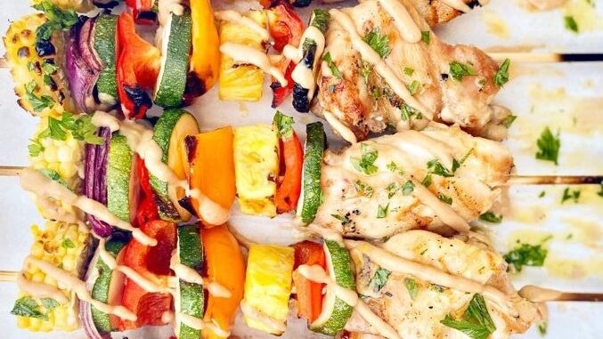 Grilled Chicken Skewers with Veggies - Fresh Off The Grid