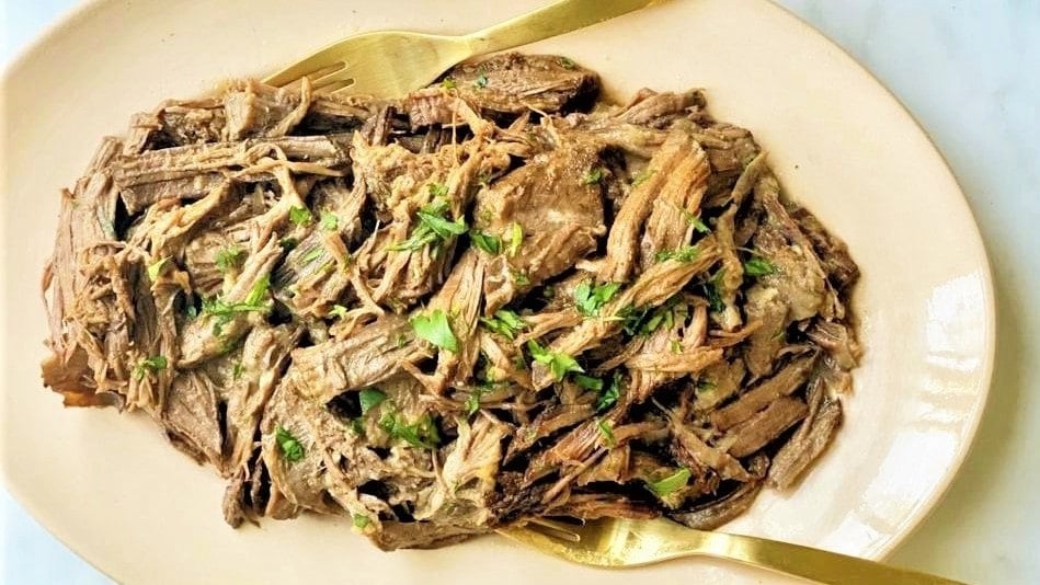 Shredded Beef Instant Pot Recipe - 5 Ingredients - The Family Food Kitchen
