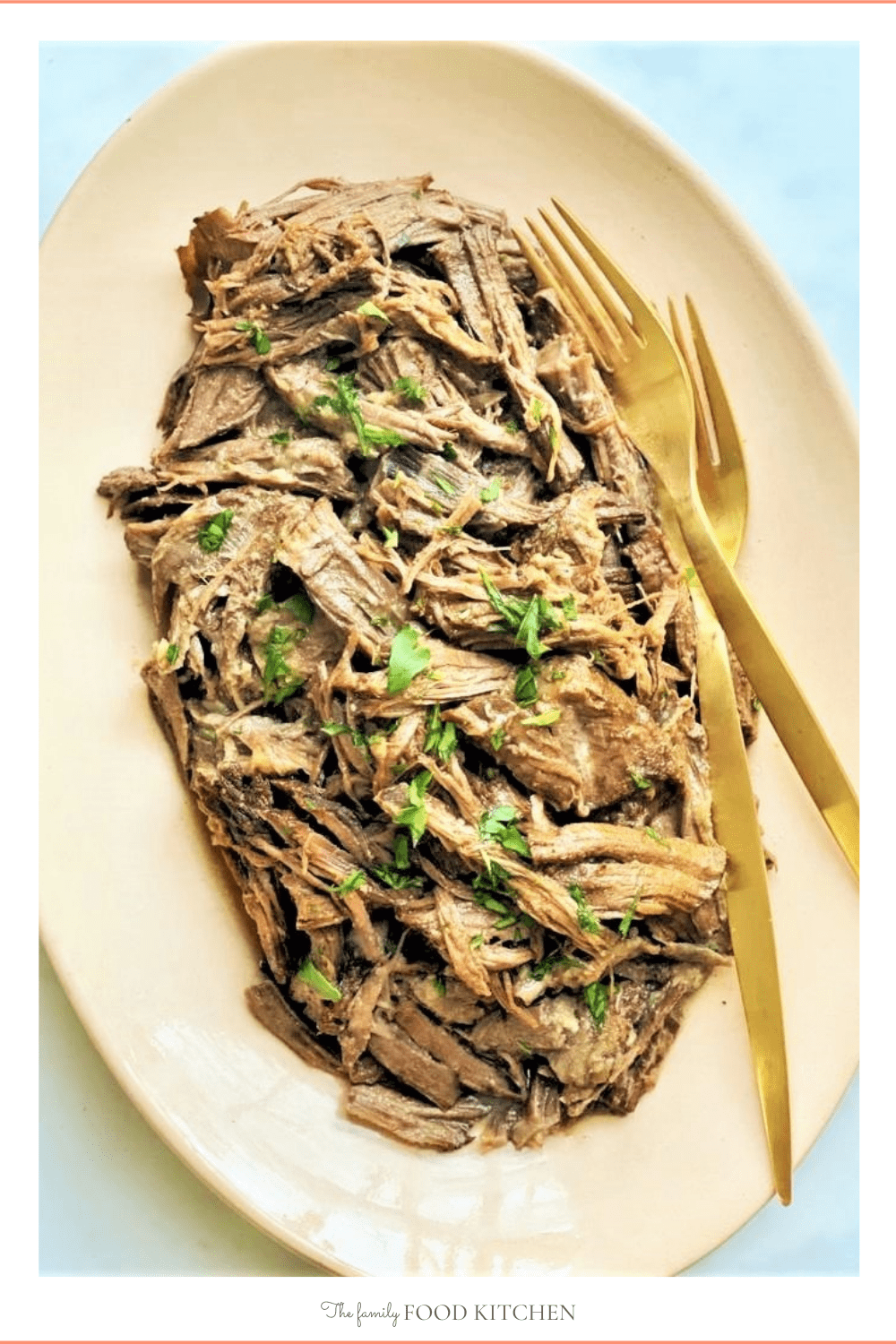 Shredded Beef Instant Pot Recipe - 5 Ingredients - The Family Food Kitchen