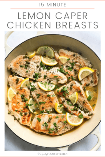 15 Minute Lemon Caper Chicken Breasts (Gluten Free) - The Family Food ...