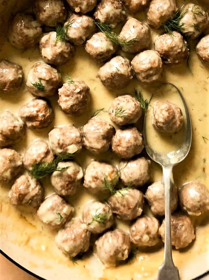 Swedish Meatballs with Creamy Dill Sauce Recipe