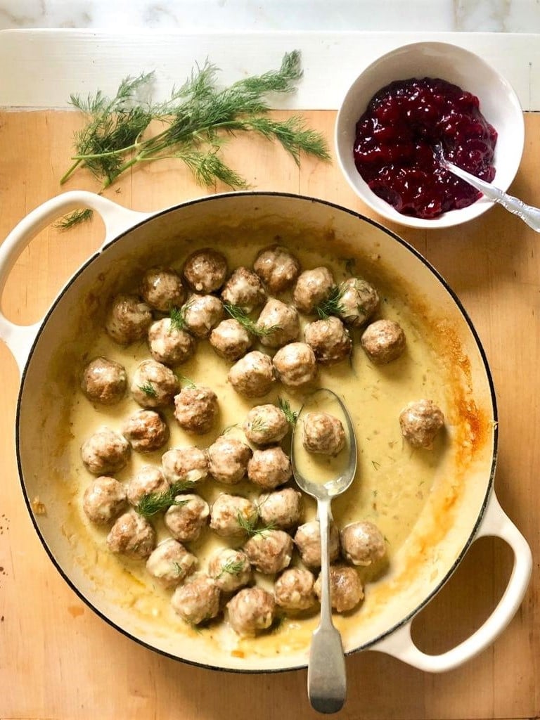 Swedish Meatballs with Creamy Dill Sauce Recipe