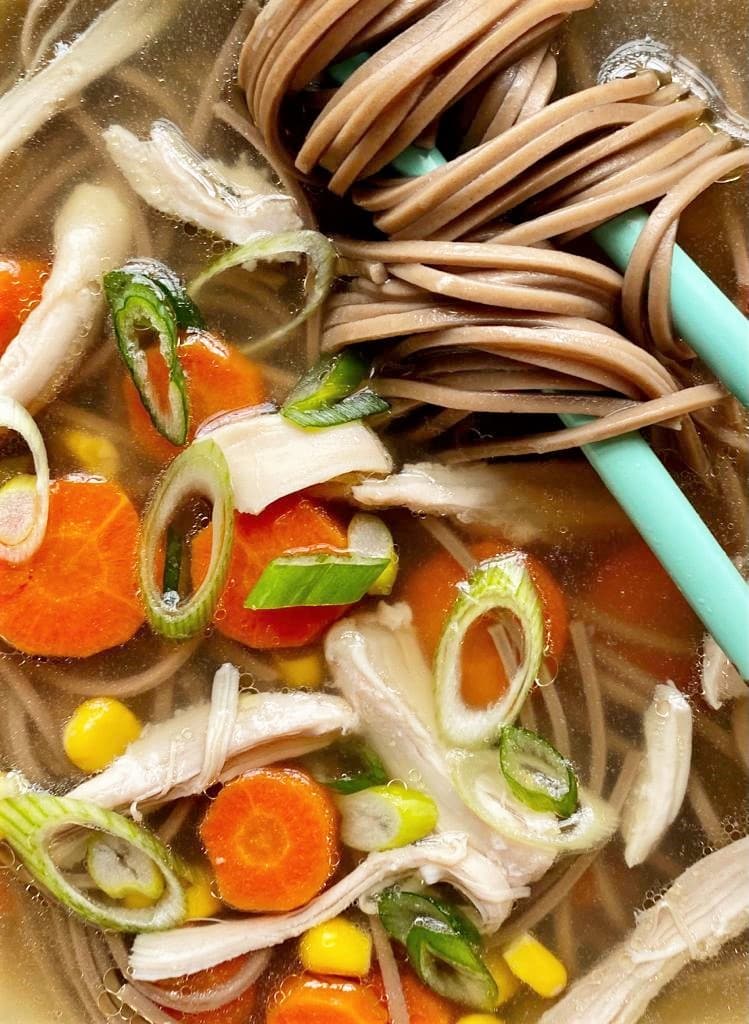 Quick Miso Ginger Chicken Broth - The Family Food Kitchen