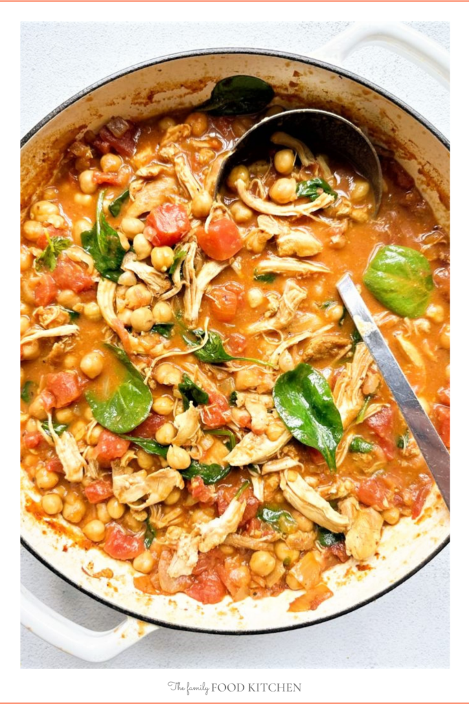 Chicken & Chickpea Curry with Spinach - The Family Food Kitchen
