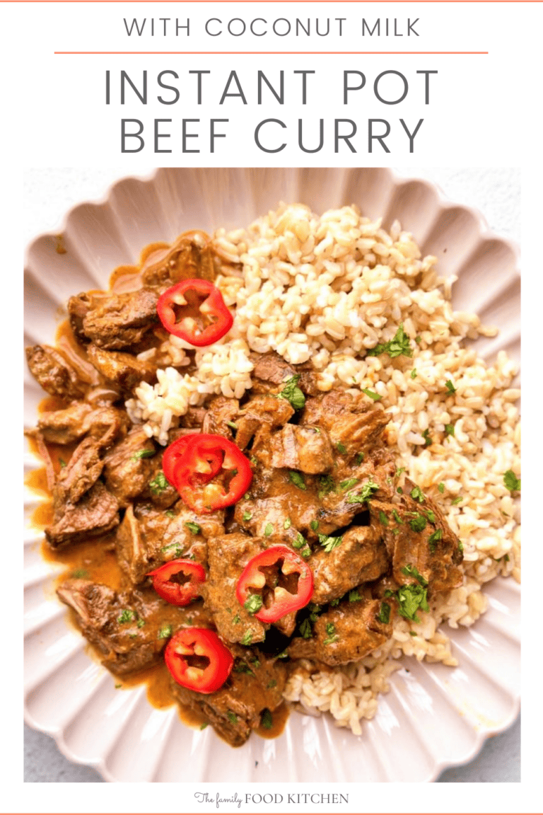 Instant Pot Beef Curry With Coconut Milk - The Family Food Kitchen