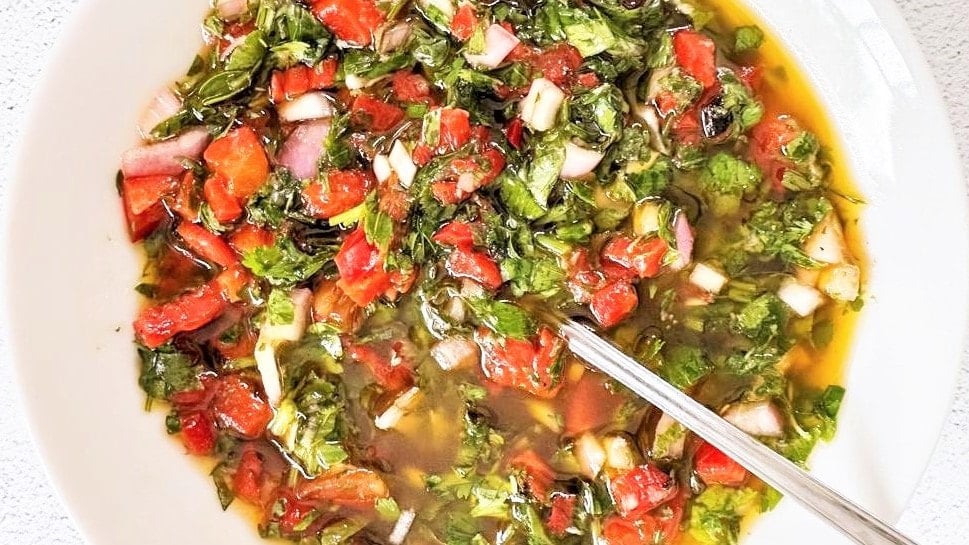 Easy Red Chimichurri Sauce Recipe - The Family Food Kitchen