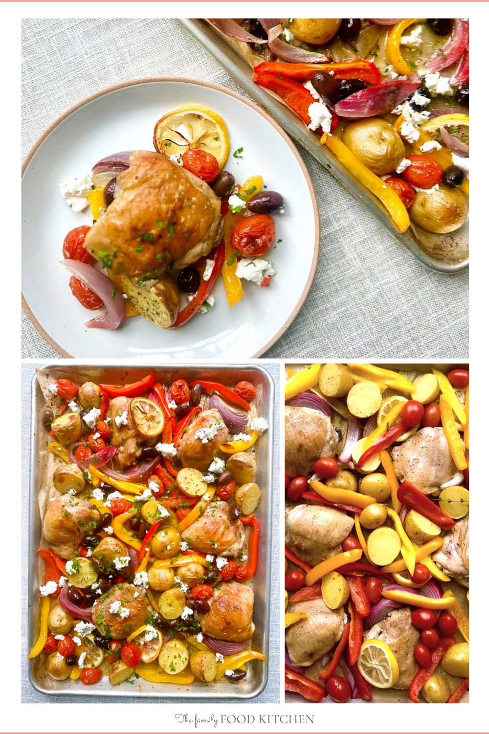 Sheet Pan Greek Roast Chicken Thighs - The Family Food Kitchen